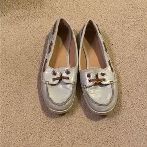 Silver old navy loafers
